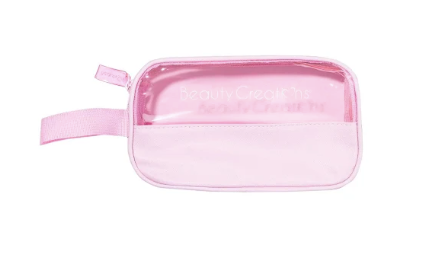 Clear Pink Cosmetic Bag